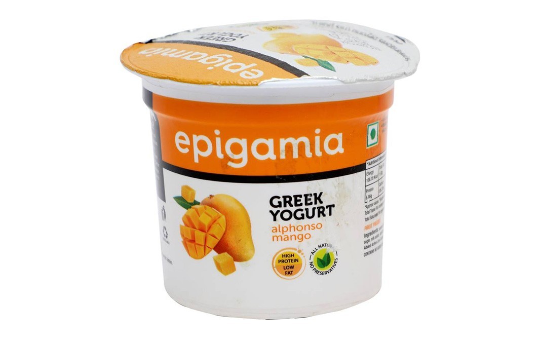 Epigamia Green Yogurt Alphonso Mango    Cup  90 grams